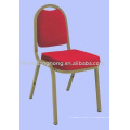 Золотой стальной и красный ткань обеденные стулья (МК-ZG38-01)